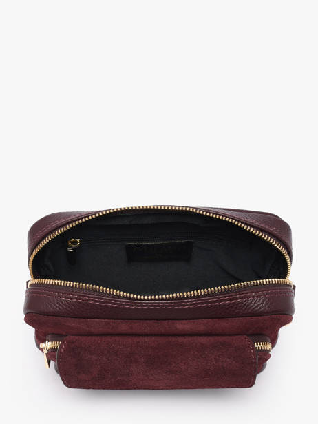 Cross Body Tas Velvet Caviar Leder Milano Rood velvet caviar VC25067 ander zicht 2