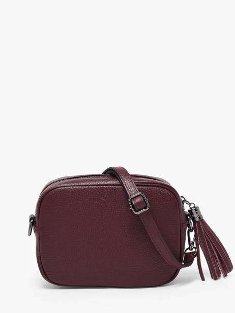 Cross Body Tas Caviar Leder Milano Rood caviar CA2006N ander zicht 3