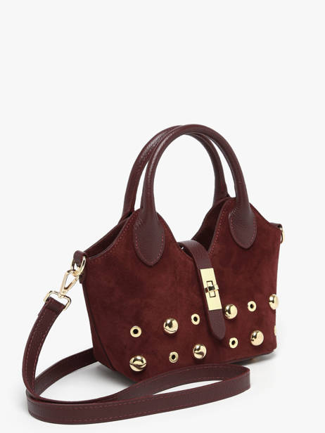 Handtas Velvet Studs Milano Rood velvet studs VS25091 ander zicht 2