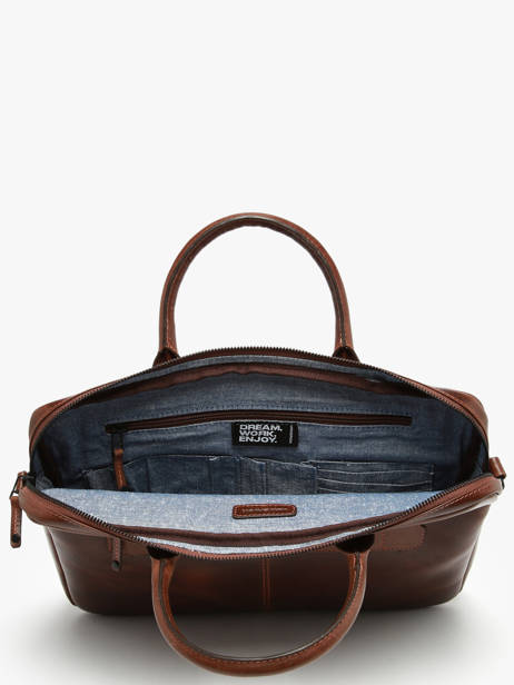 Porte Documents (main) Maverick Marron the original MAVTO312 vue secondaire 3