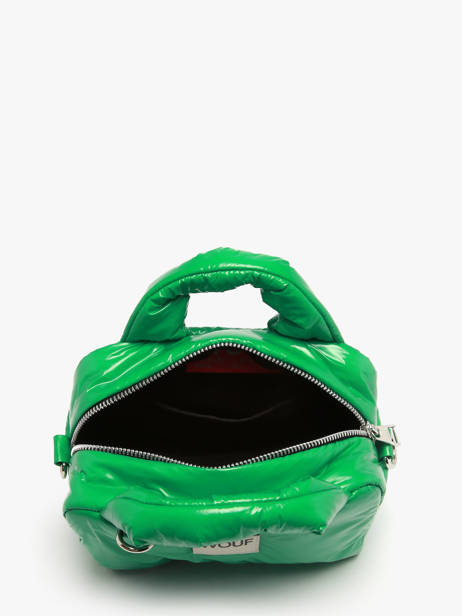 Sac Bandoulière Glossy Polyester Recyclé Wouf Vert glossy BB250027 vue secondaire 2