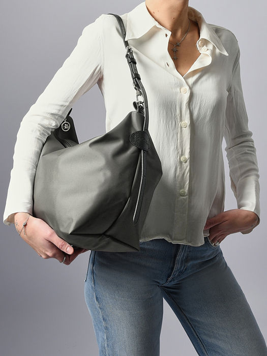 Longchamp Besace longchamp toile Besace Gris
