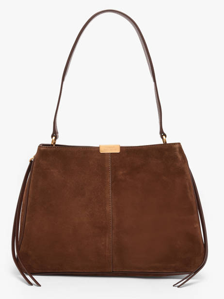 Schoudertas Casual Leather Leder Tommy hilfiger Bruin casual leather AW18201