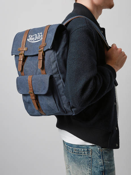 Rugzak Navy Von dutch Blauw bags NAVY ander zicht 1