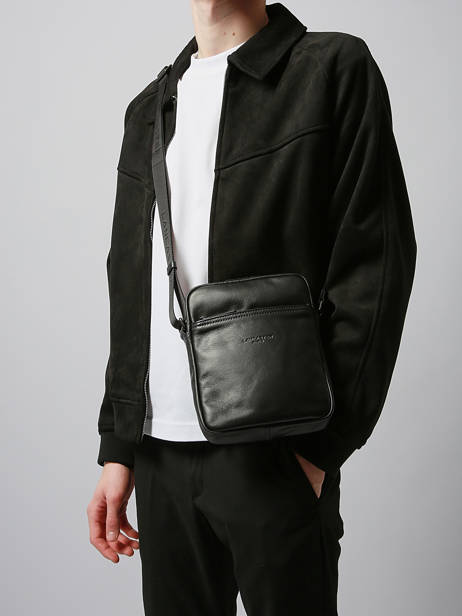 Sac Bandoulière Lancaster Noir soft vintage homme 14 vue secondaire 2