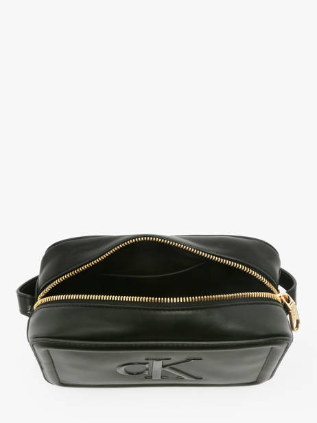 Cross Body Tas Bold Monogram Calvin klein jeans Zwart bold monogram 4F3220G ander zicht 3