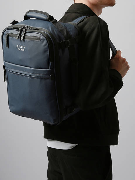 Business Rugzak Delsey Blauw maubert 2.0 3813640W ander zicht 1