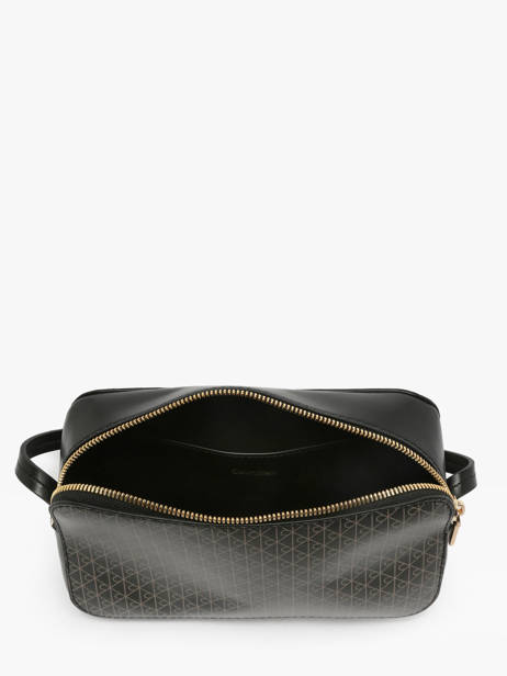 Cross Body Tas Coated Emblem Calvin klein jeans Zwart coated emblem 4F3268G ander zicht 2