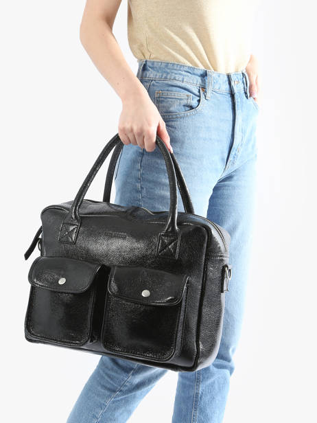 Sac Le Dandy Éclipse Cuir Paul marius Noir eclipse DANDYECL vue secondaire 1