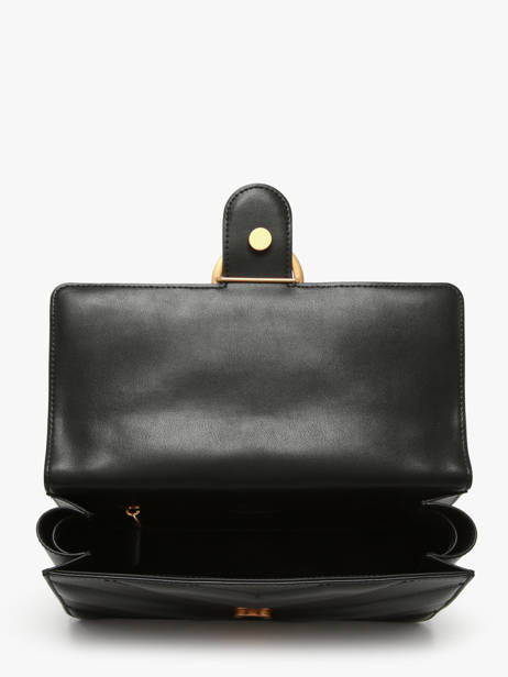 Sac Bandoulière Love Bag Icon Cuir Pinko Noir love bag icon 4549A2OS vue secondaire 2