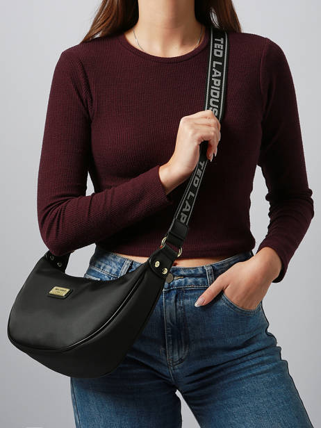 Cross Body Tas Jamie Nylon Ted lapidus Zwart jamie DU43503 ander zicht 1