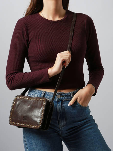 Cross Body Tas Heritage Leder Biba Bruin heritage RAL1L ander zicht 1