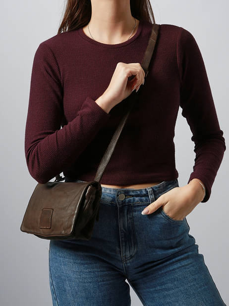 Cross Body Tas Heritage Leder Biba Bruin heritage BT33 ander zicht 1