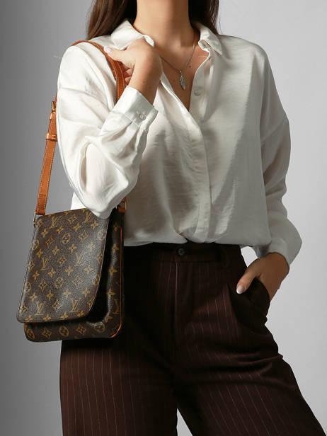 Schoudertas Second Life Louis vuitton Bruin second life 1553872 ander zicht 1