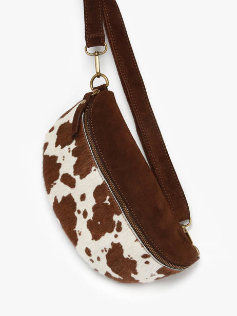 Sac Banane Milano Marron mucca VM25061 vue secondaire 1