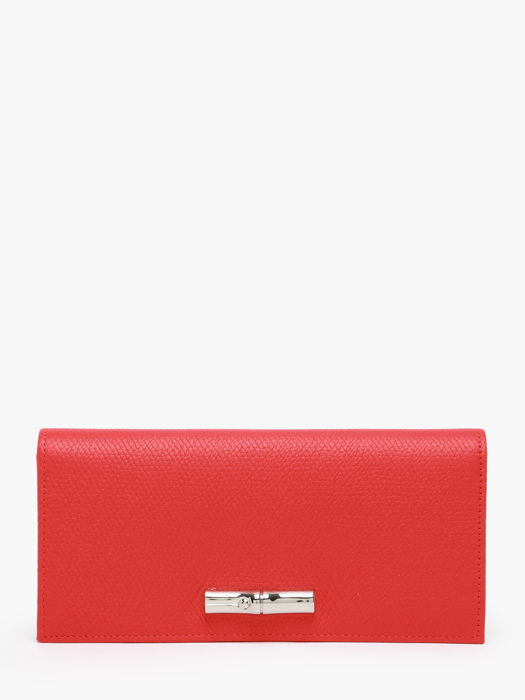 Longchamp Le roseau Portefeuille Rouge