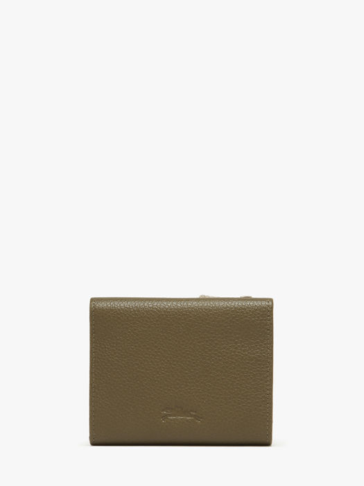 Longchamp Le foulonné Portefeuille Vert