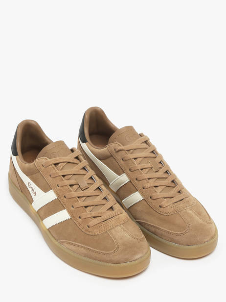Sneakers Uit Leder Gola Bruin men CMB735 ander zicht 1
