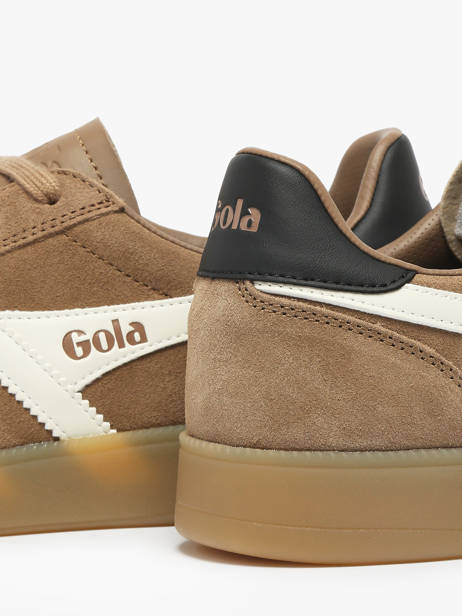Sneakers Uit Leder Gola Bruin men CMB735 ander zicht 2