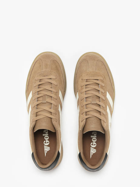 Sneakers Uit Leder Gola Bruin men CMB735 ander zicht 3