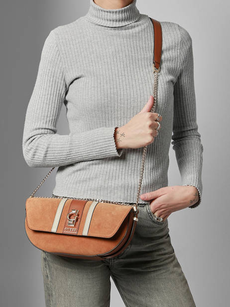 Sac Bandoulière Erenia Guess Marron erenia SB783821