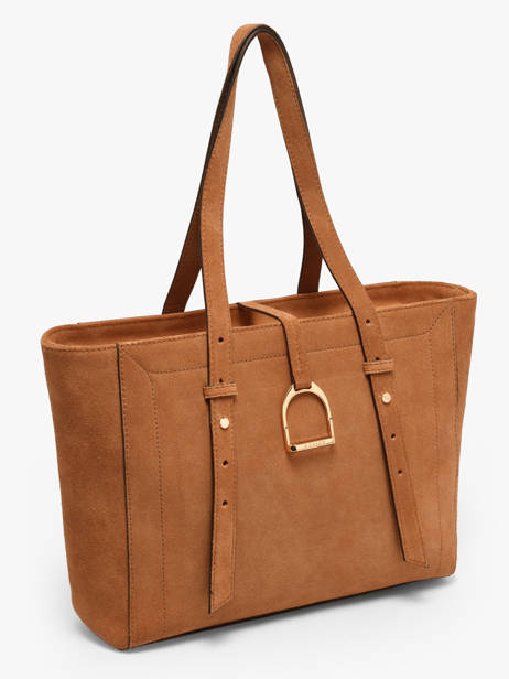 Schoudertas Altesse Suede Leder Etrier Bruin altesse suede EASU088S ander zicht 2