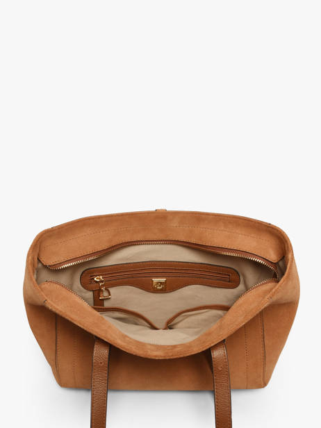 Schoudertas Altesse Suede Leder Etrier Bruin altesse suede EASU088S ander zicht 3