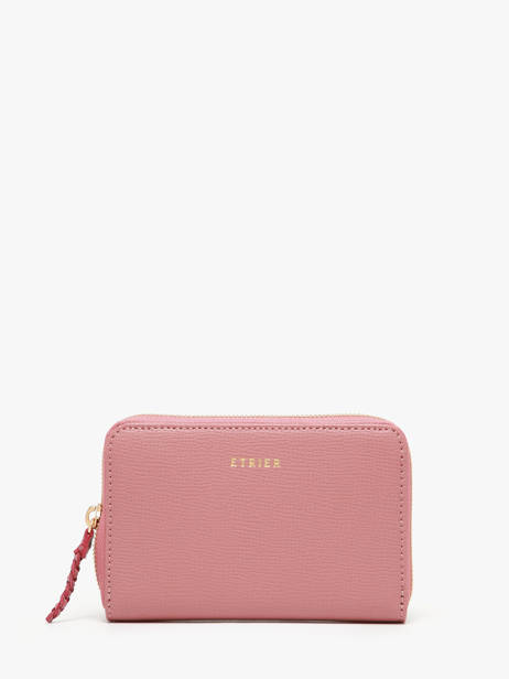 Portefeuille /cross Body Leder Etrier Roze torsade ETOS090M