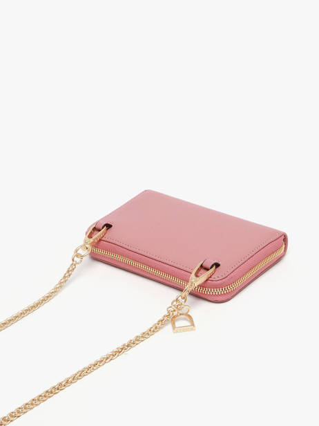 Portefeuille /cross Body Leder Etrier Roze torsade ETOS090M ander zicht 1