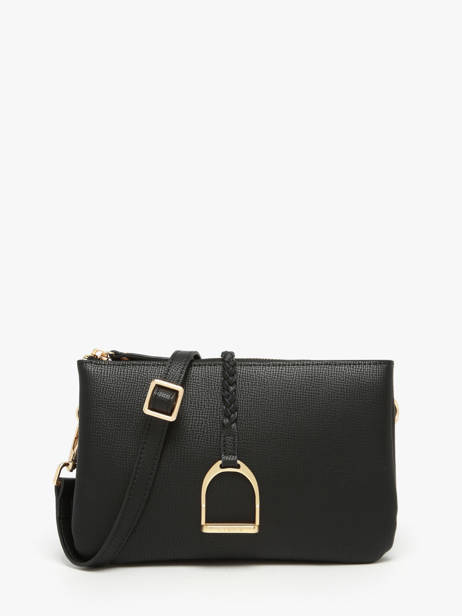 Cross Body Tas Torsade Leder Etrier Zwart torsade ETOS0142