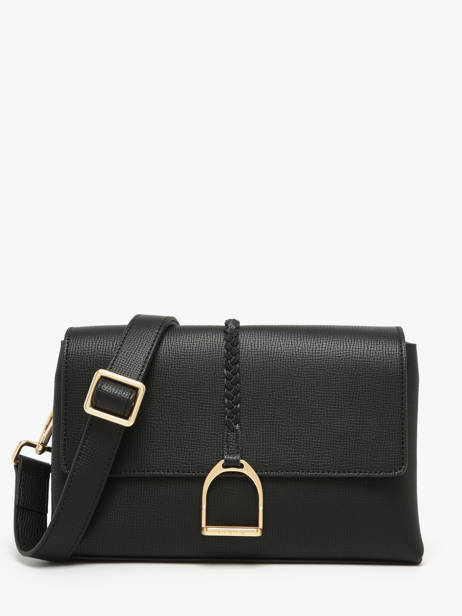 Cross Body Tas M Torsade Leder Etrier Zwart torsade ETOS169M