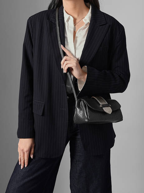 Cross Body Tas S Agnes Leder Etrier Zwart agnes EAGC205S ander zicht 2