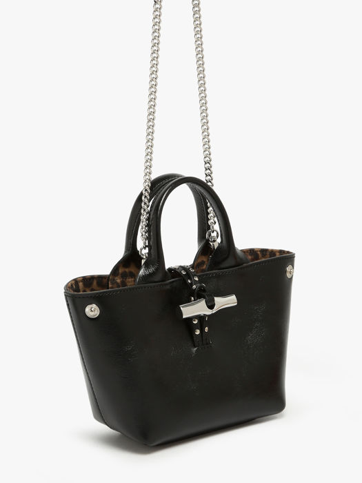 Longchamp Le roseau rock Sac porté travers Noir
