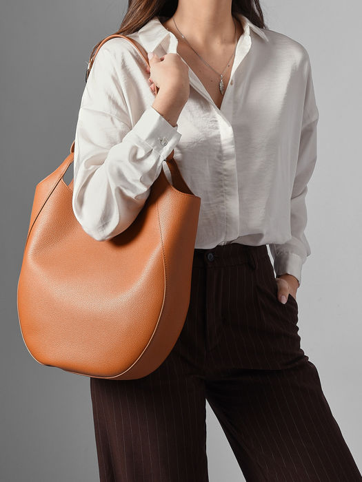 Longchamp Le foulonné Schoudertas Oranje