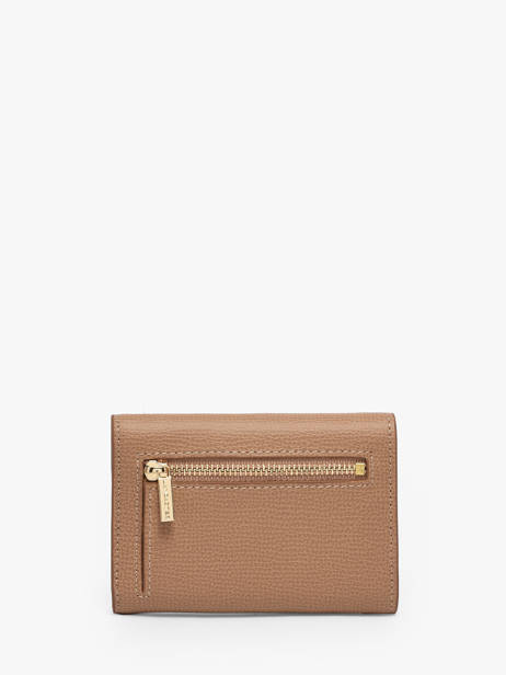 Portemonnee Sierra Leder Lancaster Beige sierra pm 14 ander zicht 2