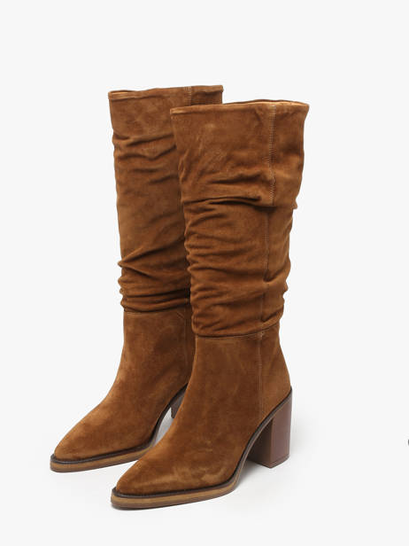 Laarzen Met Hak Camden Uit Leder Alpe Bruin women 52191101 ander zicht 2