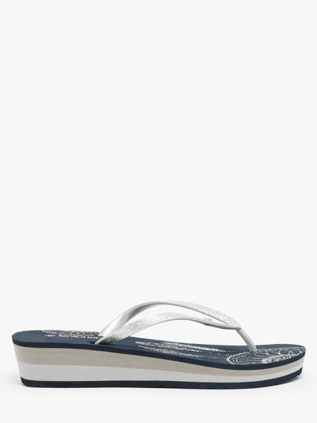 Open Sandalen Met Hak Isotoner Blauw women 94163 ander zicht 3