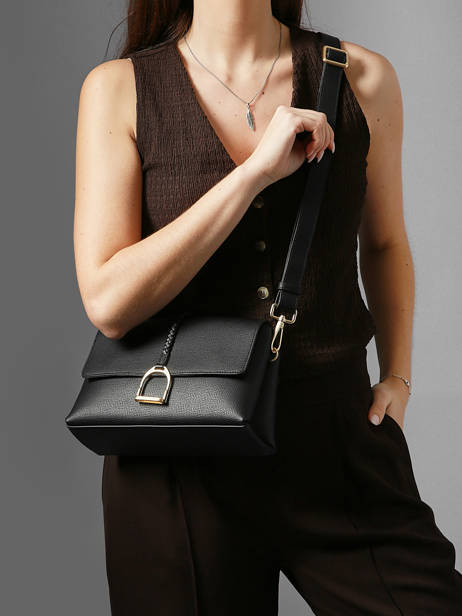 Cross Body Tas M Torsade Leder Etrier Zwart torsade ETOS169M ander zicht 1