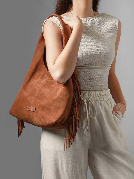Schoudertas M Country Leder Etrier Beige country ECOU154M ander zicht 1