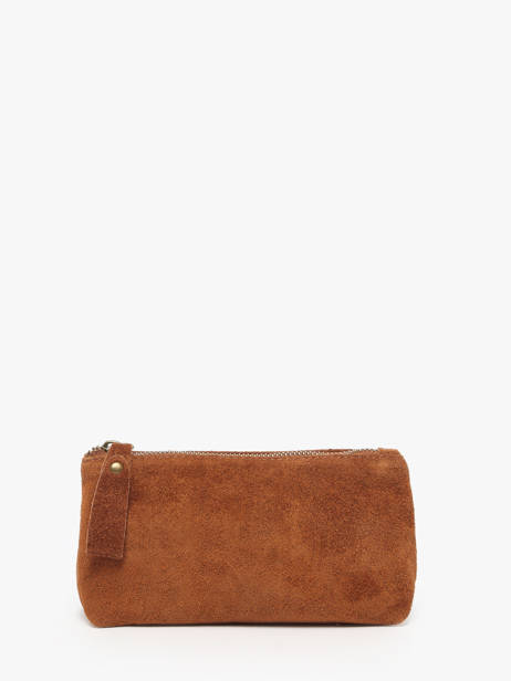 Etui Velvet Leder Milano Bruin velvet VE22114