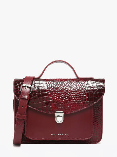 Cross Body Tas Croco Vernis Paul marius Rood croco vernis GEORGCRV