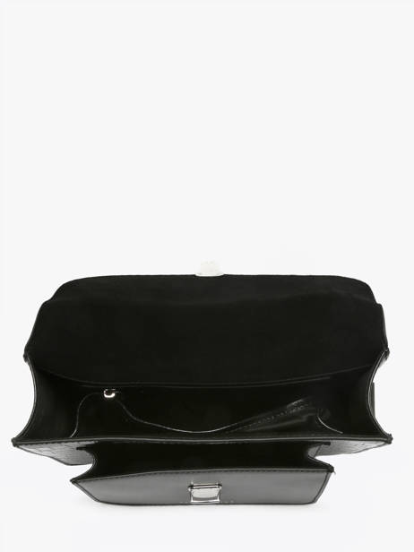 Cross Body Tas Croco Vernis Paul marius Zwart croco vernis GEORGCRV ander zicht 2