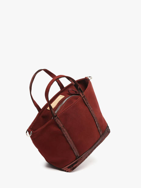 Cross Body Tas Baby Cabas Pailletten Vanessa bruno Rood cabas 1V40410 ander zicht 2