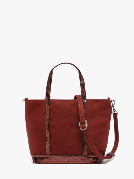 Cross Body Tas Baby Cabas Pailletten Vanessa bruno Rood cabas 1V40410 ander zicht 4