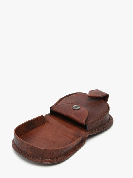 Portemonnee Leder Crinkles Bruin caviar 14239 ander zicht 1