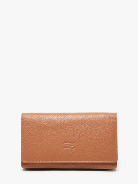 Portefeuille Caviar Leder Crinkles Bruin caviar 14001