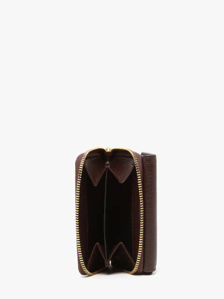 Portefeuille Caviar Leder Crinkles Bruin caviar 14201 ander zicht 3