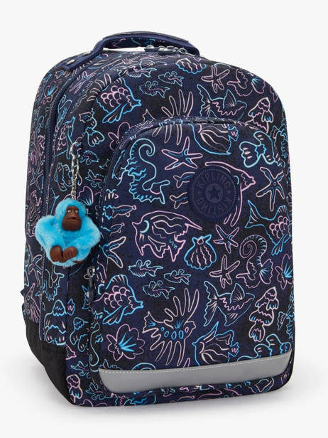 Rugzak 2 Compartimenten Kipling Blauw back to school / pbg PBGI7090 ander zicht 2