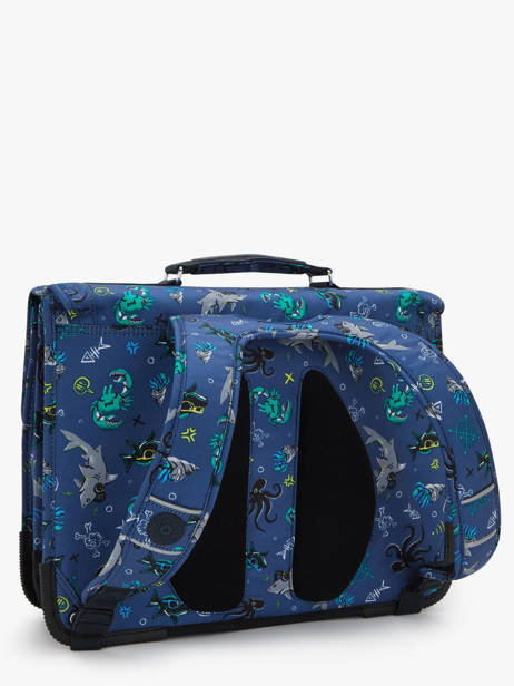Boekentas 2 Compartimenten Kipling Blauw back to school / pbg PBGI6543 ander zicht 4