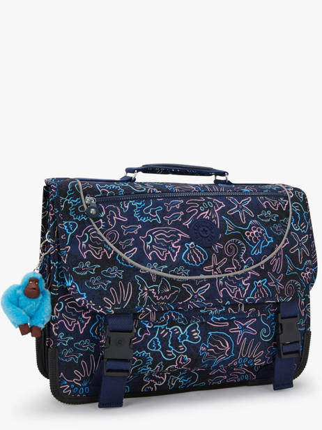 Boekentas 2 Compartimenten Kipling Blauw back to school / pbg PBGI6543 ander zicht 2